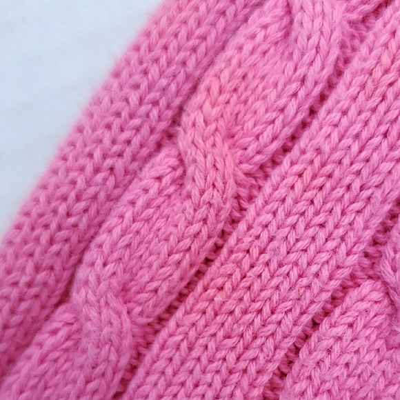 Lilly Pulitzer Pink Crew Neck Cable Knit Sweater - Picture 11 of 12